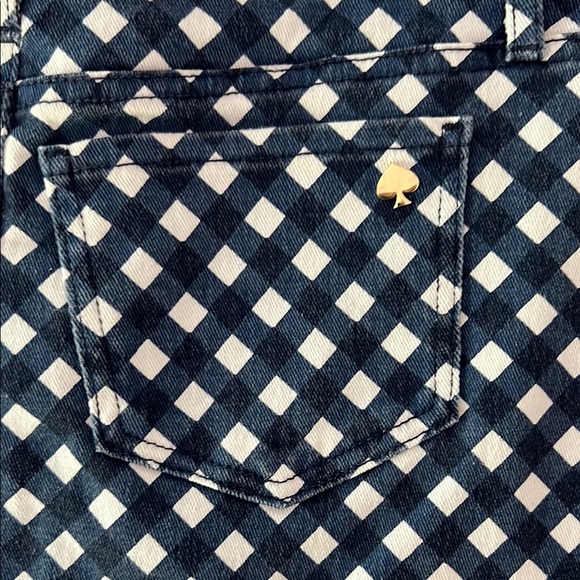 Kate Spade Blue and White Mini Pencil Skirt - Picture 3 of 6